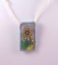 Sold. Felted and hand embroidered necklace - marsh marigold - Image 3