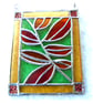 Autumn Leaves Stained Glass Picture Suncatcher Handmade - Image 6