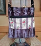 Purple textured velvet bag  - Image 1
