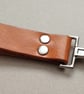 Leather Keyring Tactical Belt Dangler Spring Clip Hook Riveted - Image 3