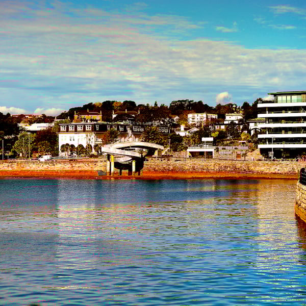Print Torquay Seafront, Picture of Torquay, Devon