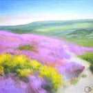 Original Acrylic Countryside Landscape Painting Affordable Art for Collectors