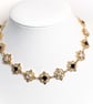 Sapphire Blue Crystal Gold Choker, Regency Fairycore Jewelry - Image 2