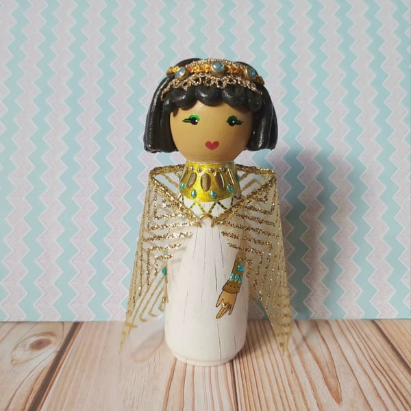 Cleopatra peg doll
