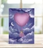 Love Heart Valentine's Day Greeting Card, Love Is In The Air, Anniversary Card. - Image 7