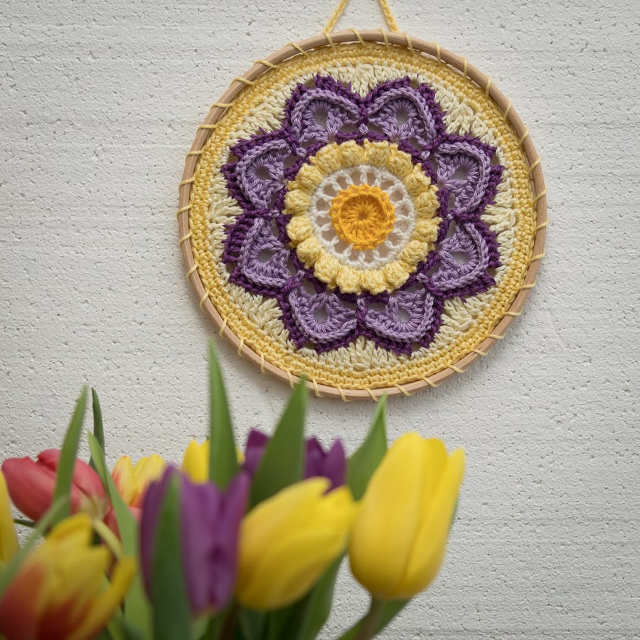 Crochet Mandala Wall Art