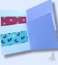 Christmas cards, pack of 2 with green and red trees on a shiny card  - Image 6