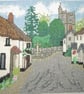 Broadhembury in Devon cross stitch chart - Image 1