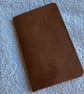 A6: Softcover - Brown coloured leatherbound Notebook - 60 lined pages