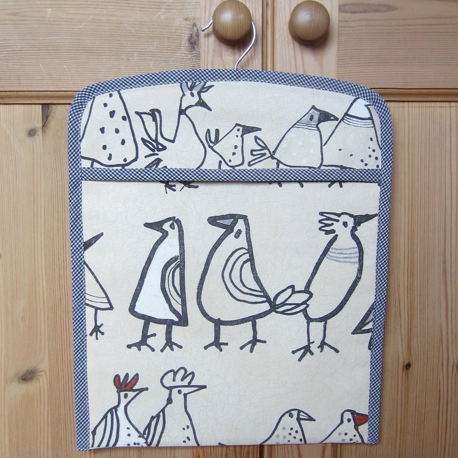 Bird and Chicken Peg Bag