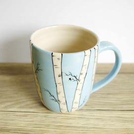 Mug - Silver Birch and Birds