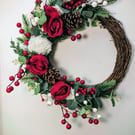 Christmas winter wreath 