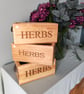 Handmade Wooden Herb Box