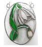 Snowdrops Stained Glass Suncatcher Flower 030 - Image 6