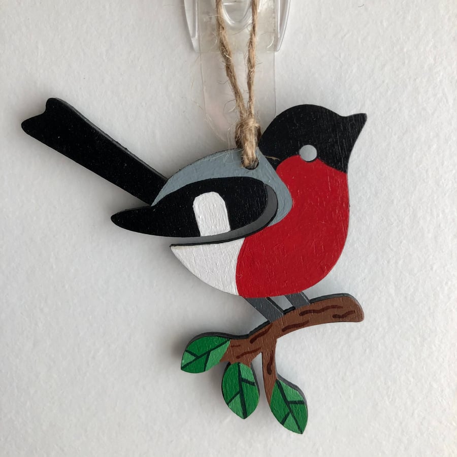 Hanging Bullfinch Decoration