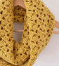 Mustard Infinity Scarf - Handmade Crochet - Practical Gift - Image 1