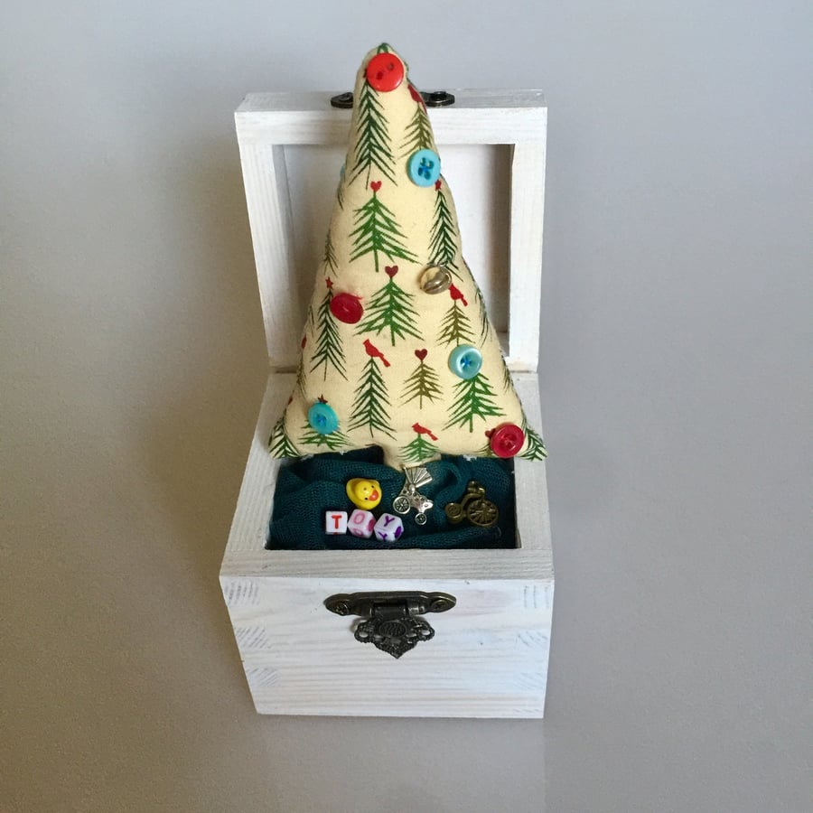 Handmade jack in the box Christmas tree