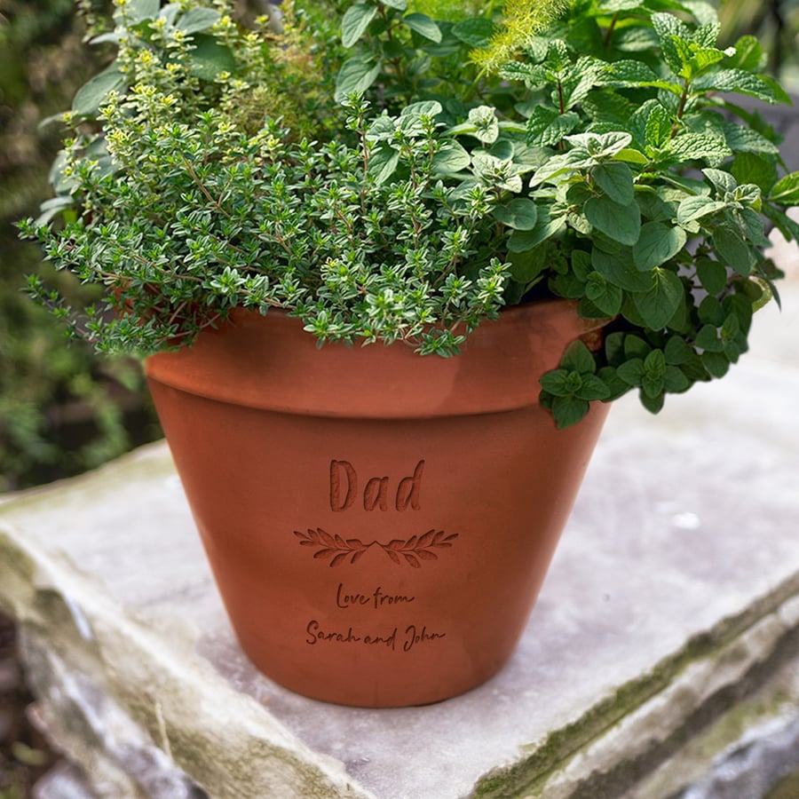 Dad Personalised Plant Pot