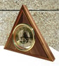 Triangular Skeleton Clock with Quartz Movement - Handmade - Image 3