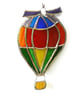 HotAir Balloon Stained Glass Suncatcher Rainbow - Image 2