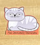 Die cut sticker - Meh, Emotionally Unavailable Cat (Design K001)