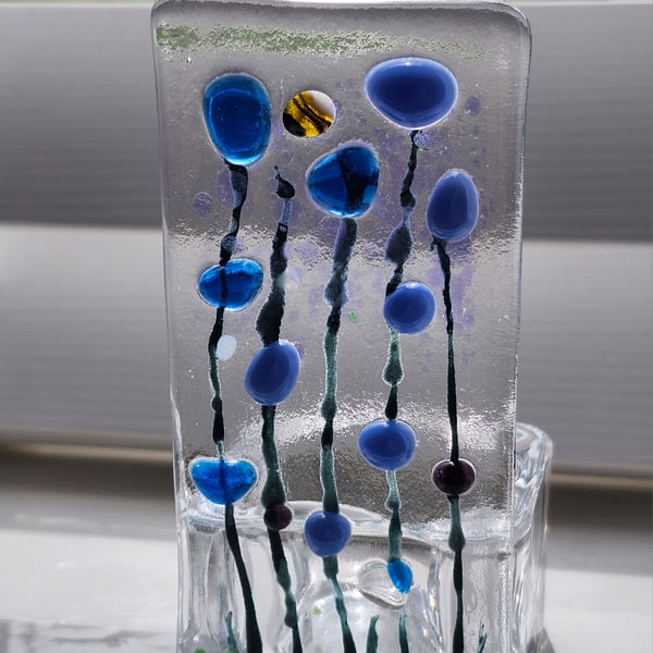 Fused Glass Sun-catcher, tealight holder