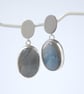 Labradorite and sterling silver drop earrings - Image 3