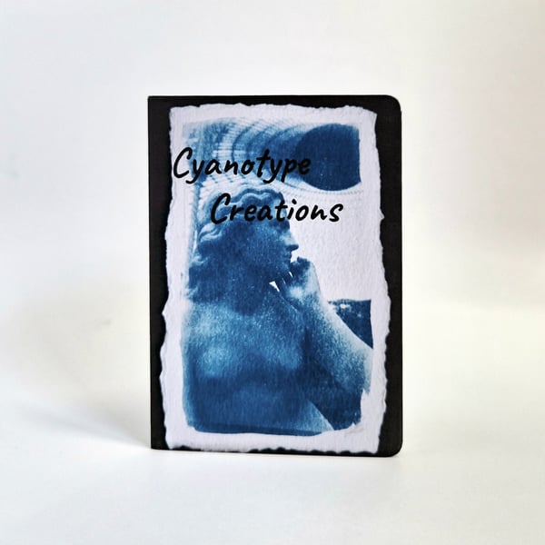 Mini A7 Photo Zine, Cyanotype Creations, eight of my own photographs