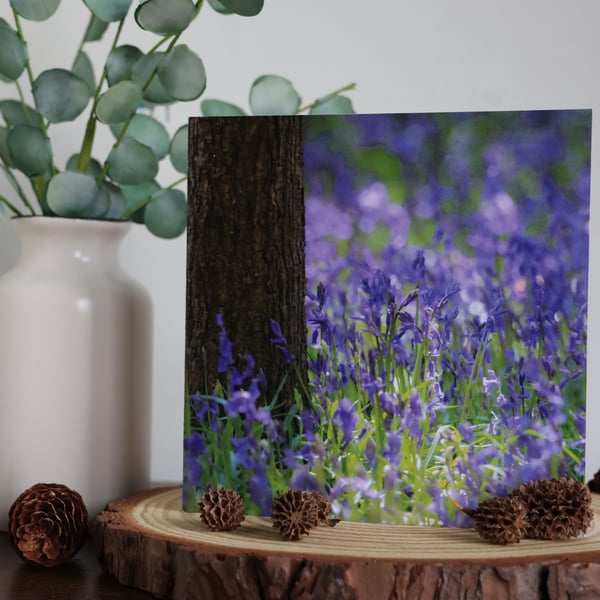Bluebell Woods - Baildon, West Yorkshire - Blank Greetings Card