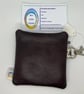 Kind Embroidered mini purse, Brown - Image 2