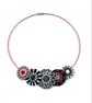 Textile Button Necklace - Image 2
