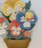Handmade Die Cut Pansy Birthday Card - Image 2