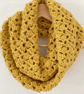 Mustard Infinity Scarf - Handmade Crochet - Practical Gift - Image 5
