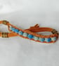 Genuine Suede & Ceramic Bead Bracelet - Image 2