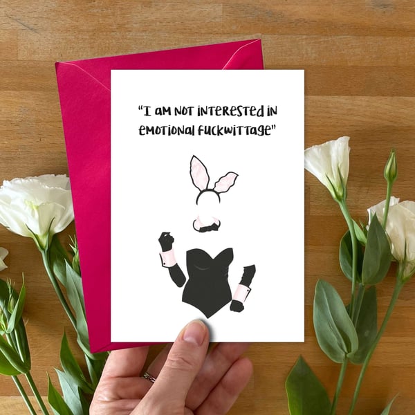Emotional Fckwittage Card - Feminist Bridget Jones Quote