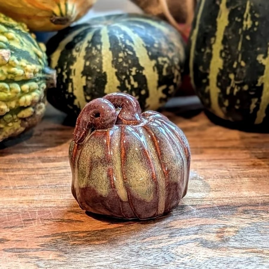 Small Ceramic Pumpkin