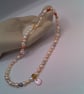 Peaches and Cream Freshwater Pearl Jewellery Set, Pearl Jewellery, Gift for Her - Image 5