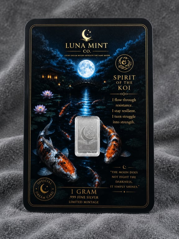 Luna Mint Spirit of the Koi – 1g .999 Fine Silver Collectible