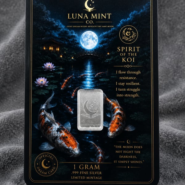 Luna Mint Spirit of the Koi – 1g .999 Fine Silver Collectible