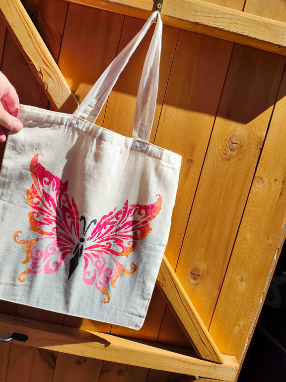 Hand painted tote bags 