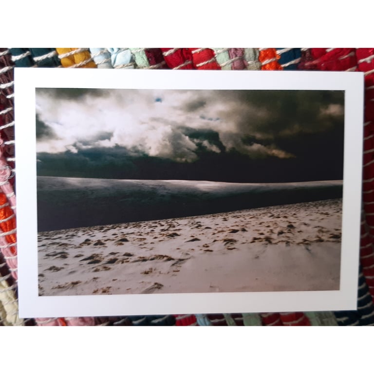 Snow in the Black Mountains, A6 Greetings Card Mountain Landscape Photo