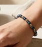 Blue and Gold Hematite Bracelet - Image 3