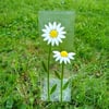 Seconds and Samples sale: Fused glass Daisy stand 1