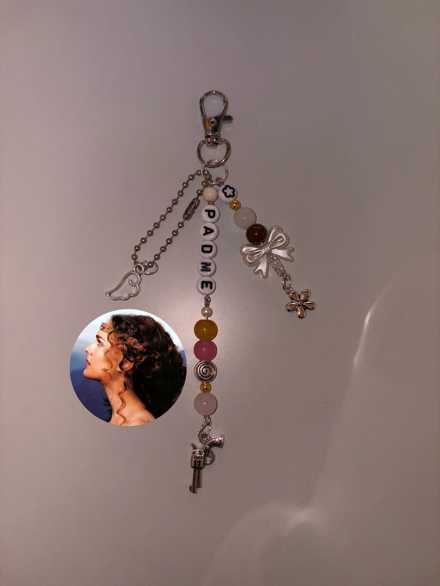 Padme Amidala Star Wars inspired handmade keychain