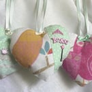 Handmade Fabric Heart Decoration with Hidden Gift Pocket