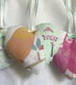 Handmade Fabric Heart Decoration with Hidden Gift Pocket