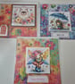 Set of 3 Handmade Greeting Card Bundle - mixed greetings