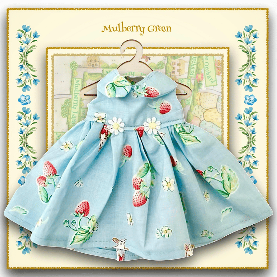 Bunnies in the Strawberry Patch Dress