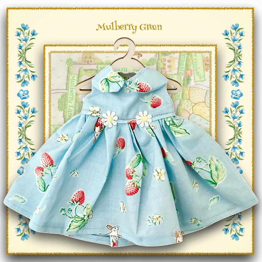 Bunnies in the Strawberry Patch Dress