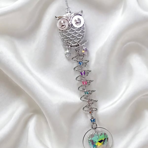 Filigree Owl Sun Catcher